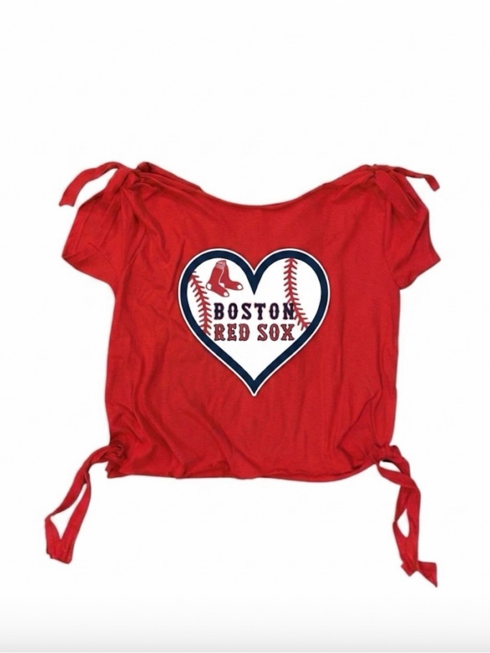 Boston Red Sox off the shoulder top